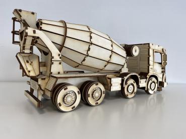 Concret Mixer Truck as 3D large model . rear view